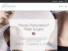 Tablet Screenshot of eskraplasticsurgery.com